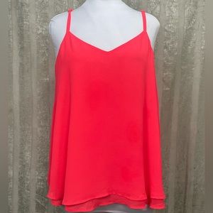 Torrid coral double layer cami